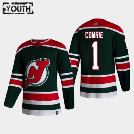 Dětské Hokejový Dres New Jersey Devils Dresy Eric Comrie 1 2020-21 Reverse Retro Authentic